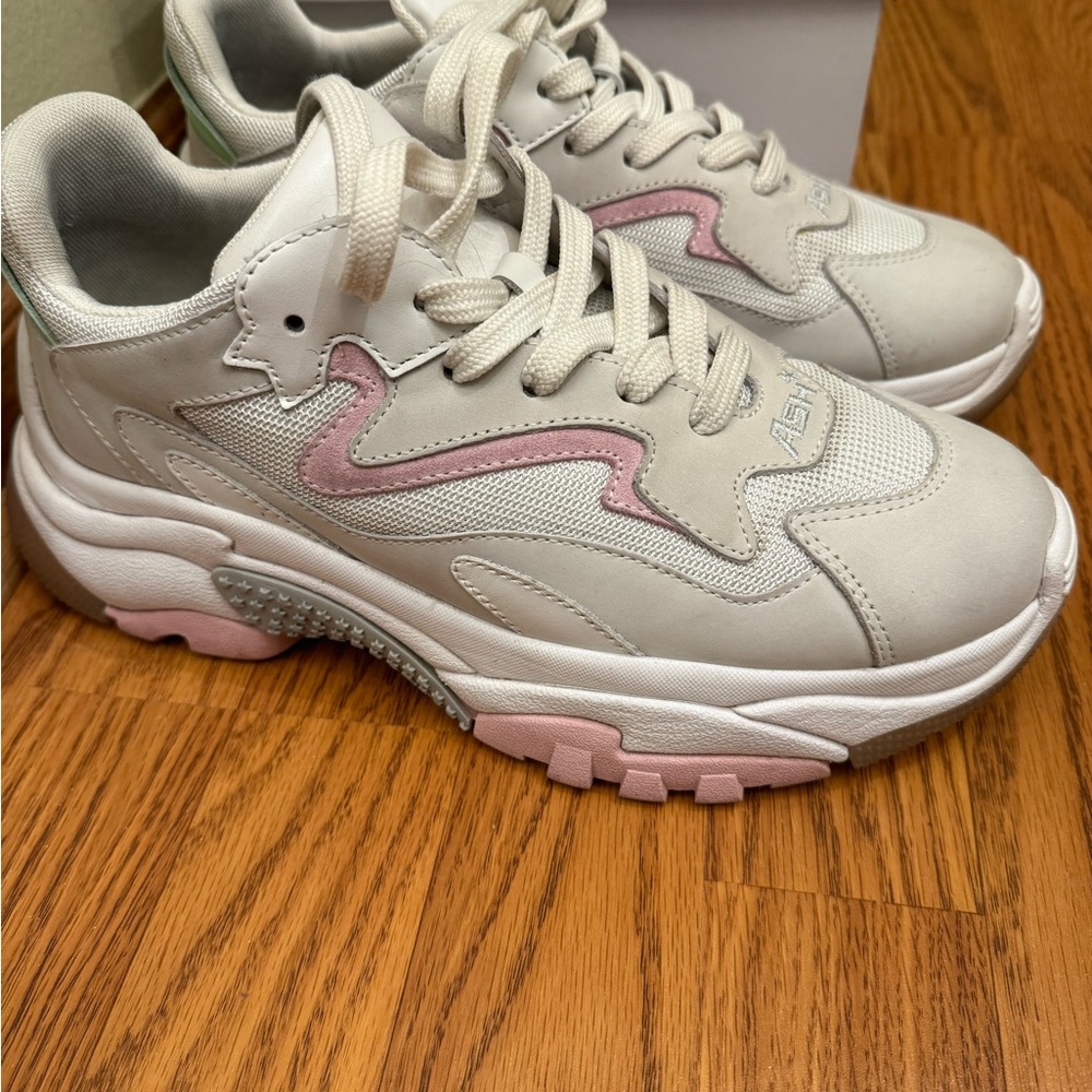 Ash Women's Sneakers in Cream and Pink